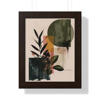 Framed Paper Print - Sage Geometry Botanicals