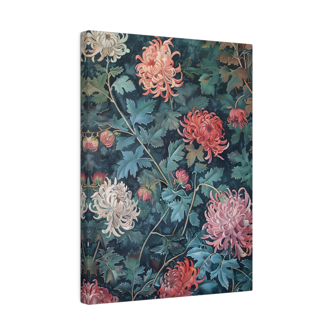 .75&quot; Matte Canvas - Cottagecore Chrysanthemum Dreams