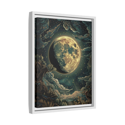 Framed Canvas - Waxing Gibbous Dreamscape