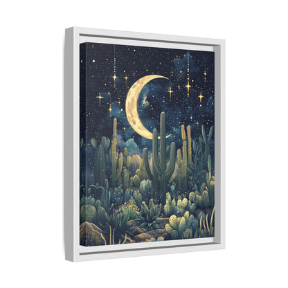 Framed Canvas - Dreamy Desert Night