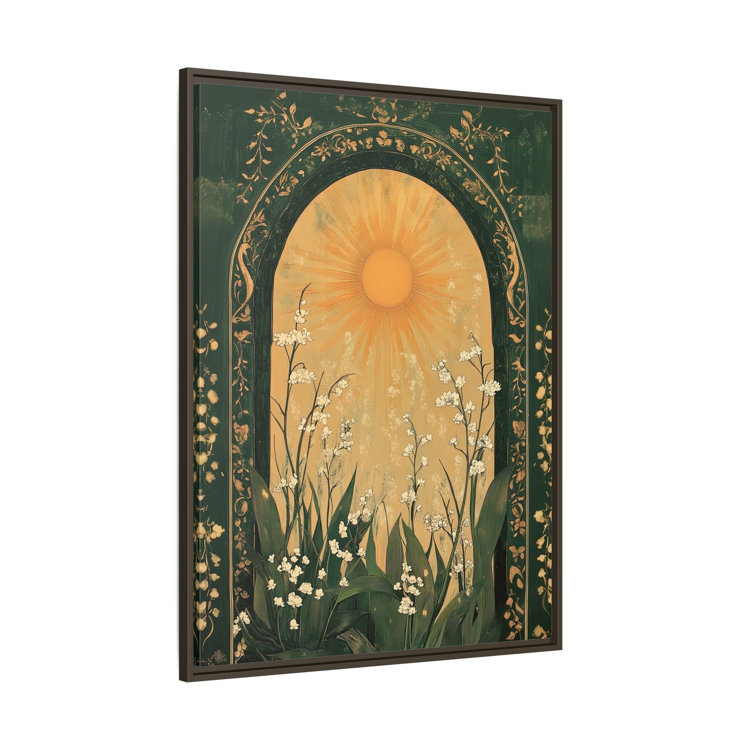 Framed Canvas - Lily of the Valley Archway