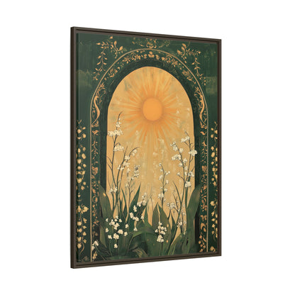Framed Canvas - Lily of the Valley Archway