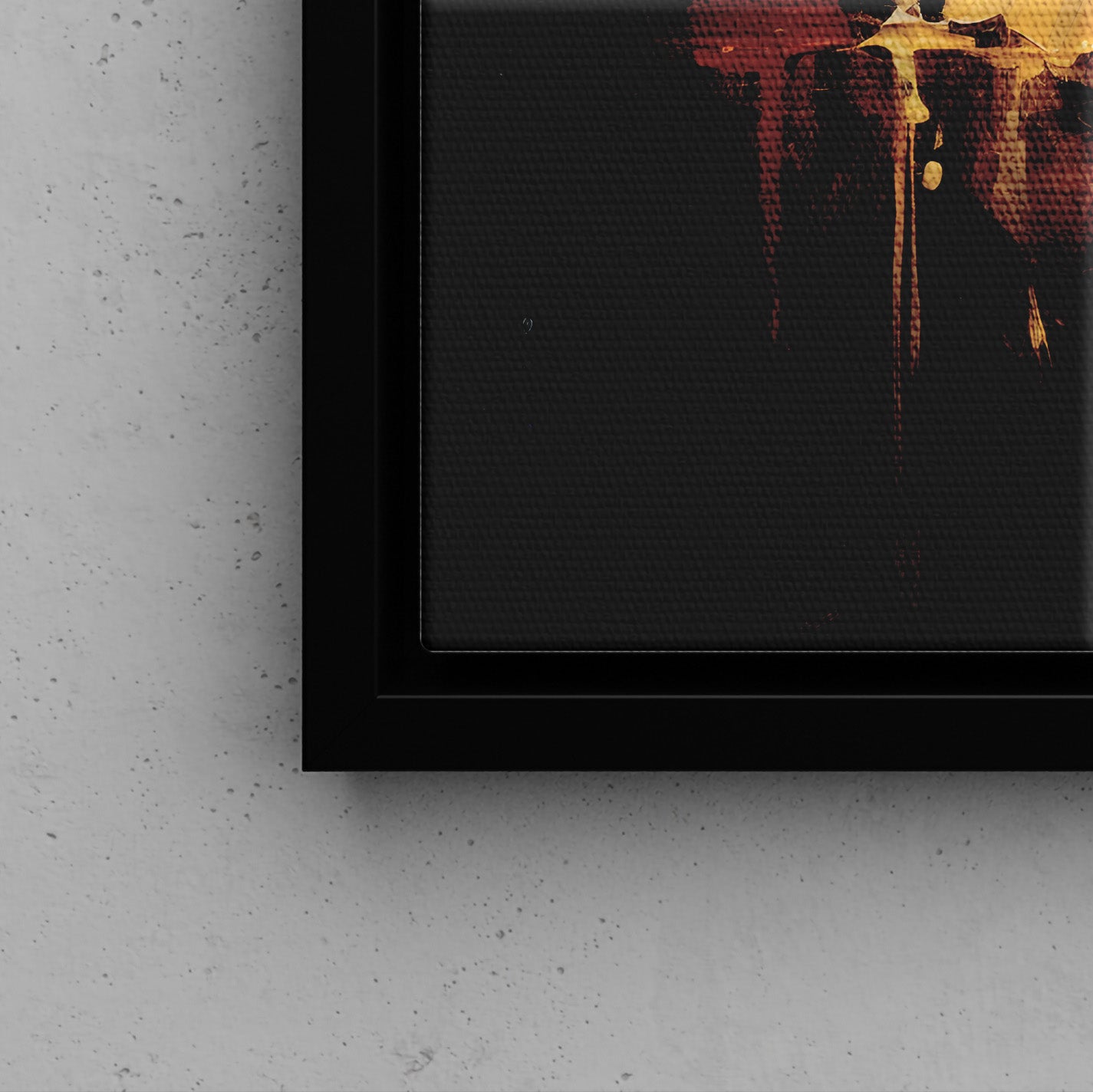 Framed Canvas - Liquid Gold Illuminated