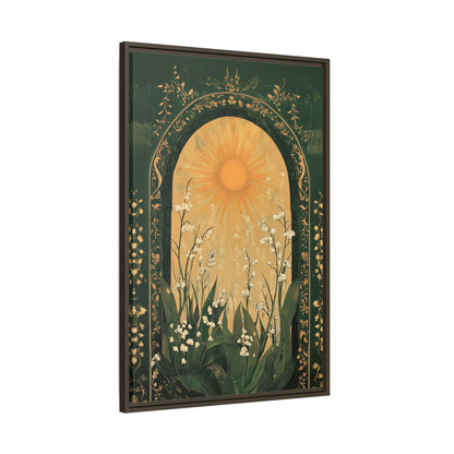 Framed Canvas - Lily of the Valley Archway