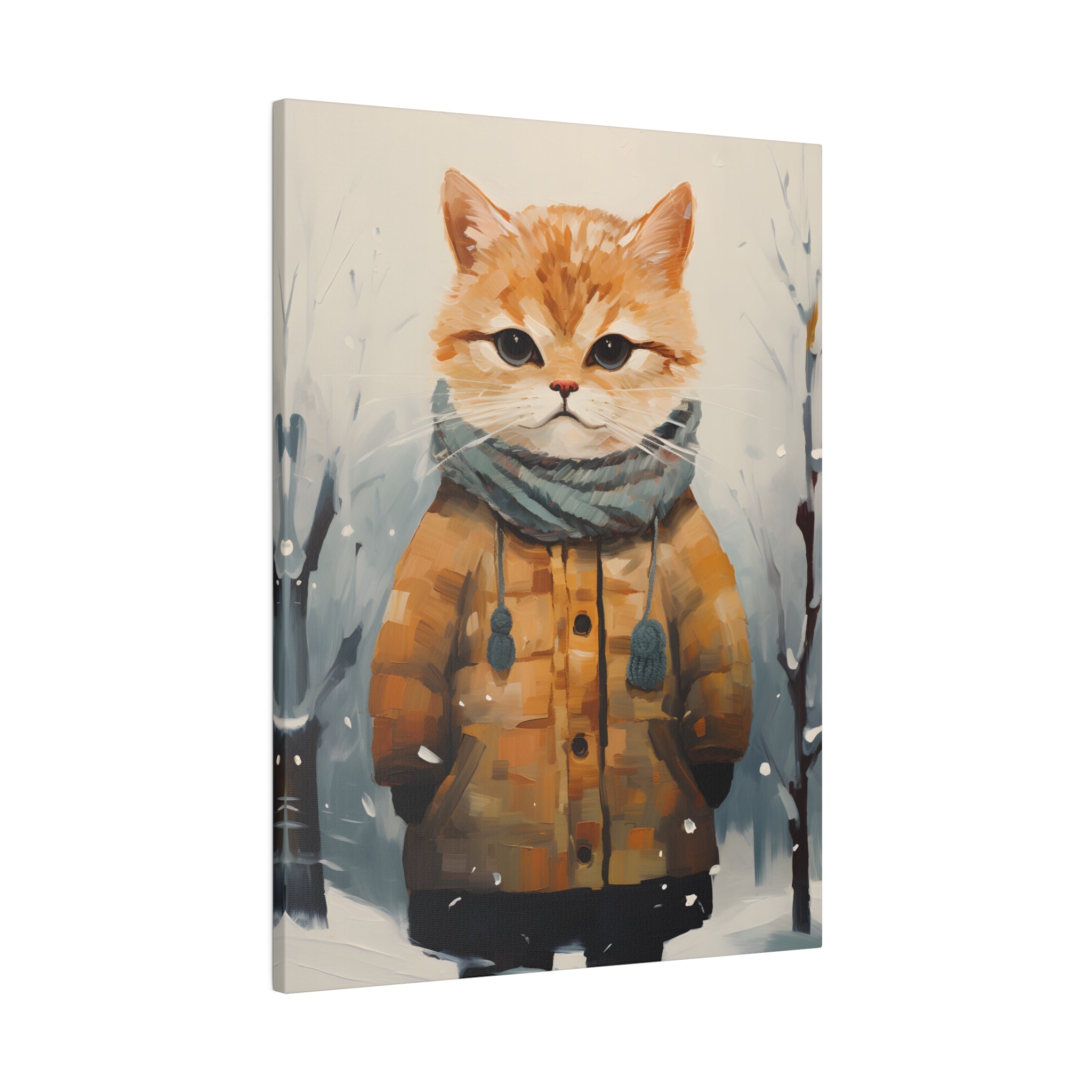 .75&quot; Matte Canvas - Cozy Kitty&