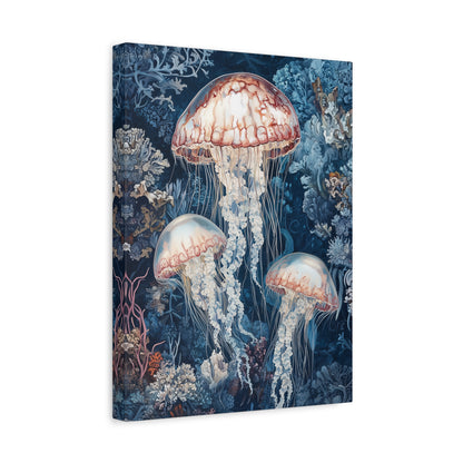 1.25" Matte Canvas - Ethereal Ocean Jellyfish