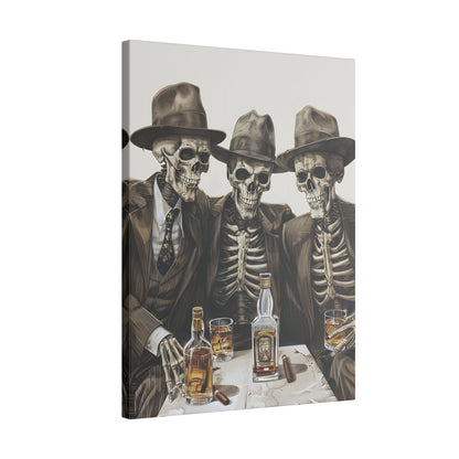 .75" Matte Canvas - Skeleton Whiskey Gentlemen