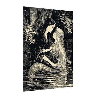 .75" Matte Canvas - Mermaid Fairy Midnight Kiss