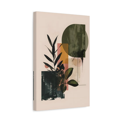 1.25" Matte Canvas - Sage Geometry Botanicals