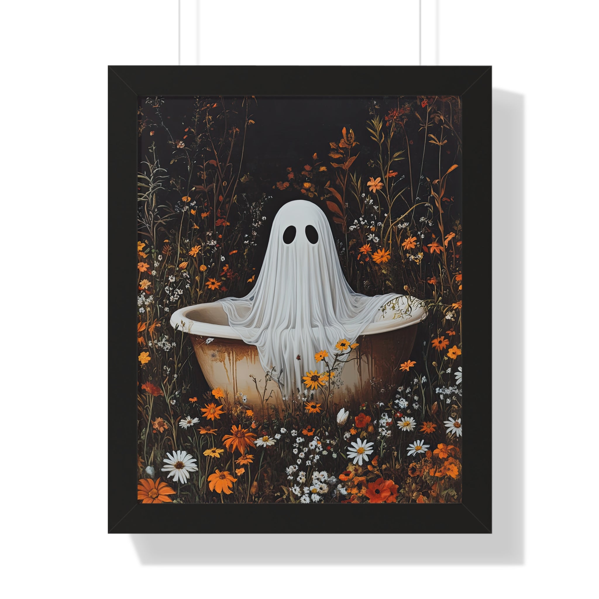 Framed Paper Print - Wildflower Bathtub Ghost