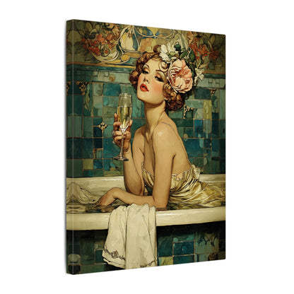 .75" Matte Canvas - Champagne Bathtub Coquette
