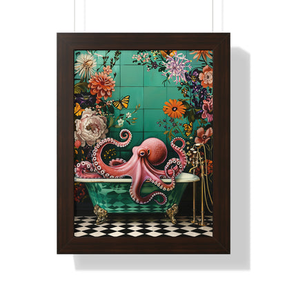 Framed Paper Print - Octopus Bath Royale