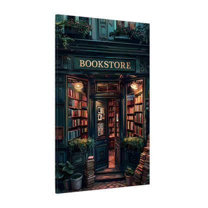 .75" Matte Canvas - Midnight Bookstore Glow