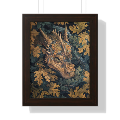 Framed Paper Print - Enchanted Forest Dragon