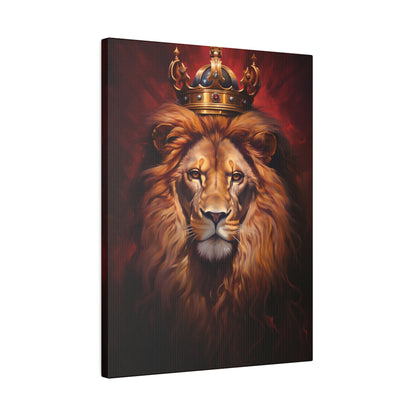 .75&quot; Matte Canvas - Majestic Lion Royale