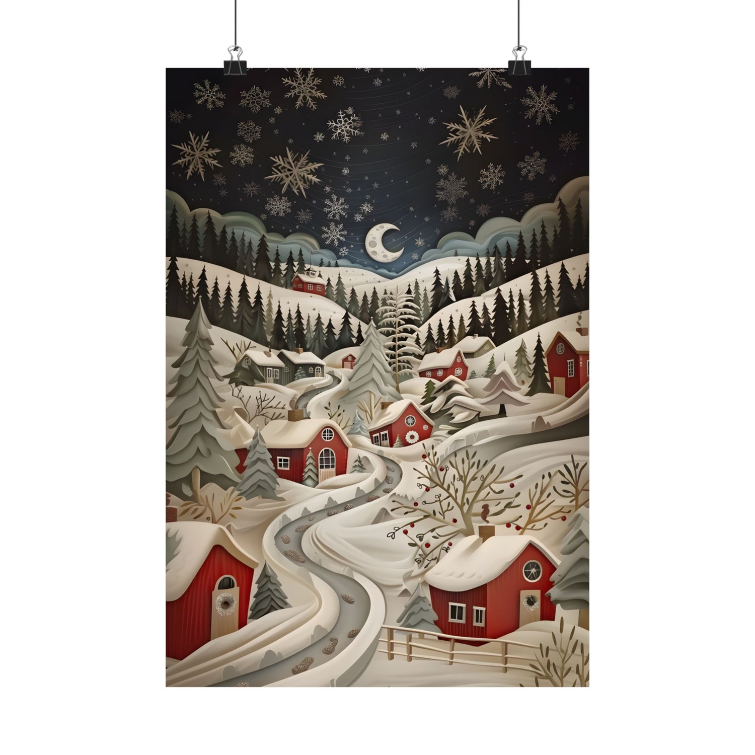 Silent Snowfall Village