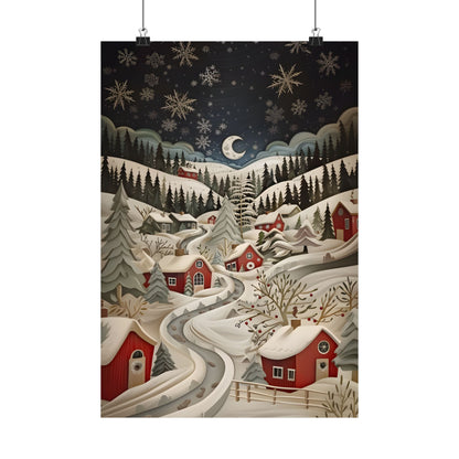 Silent Snowfall Village