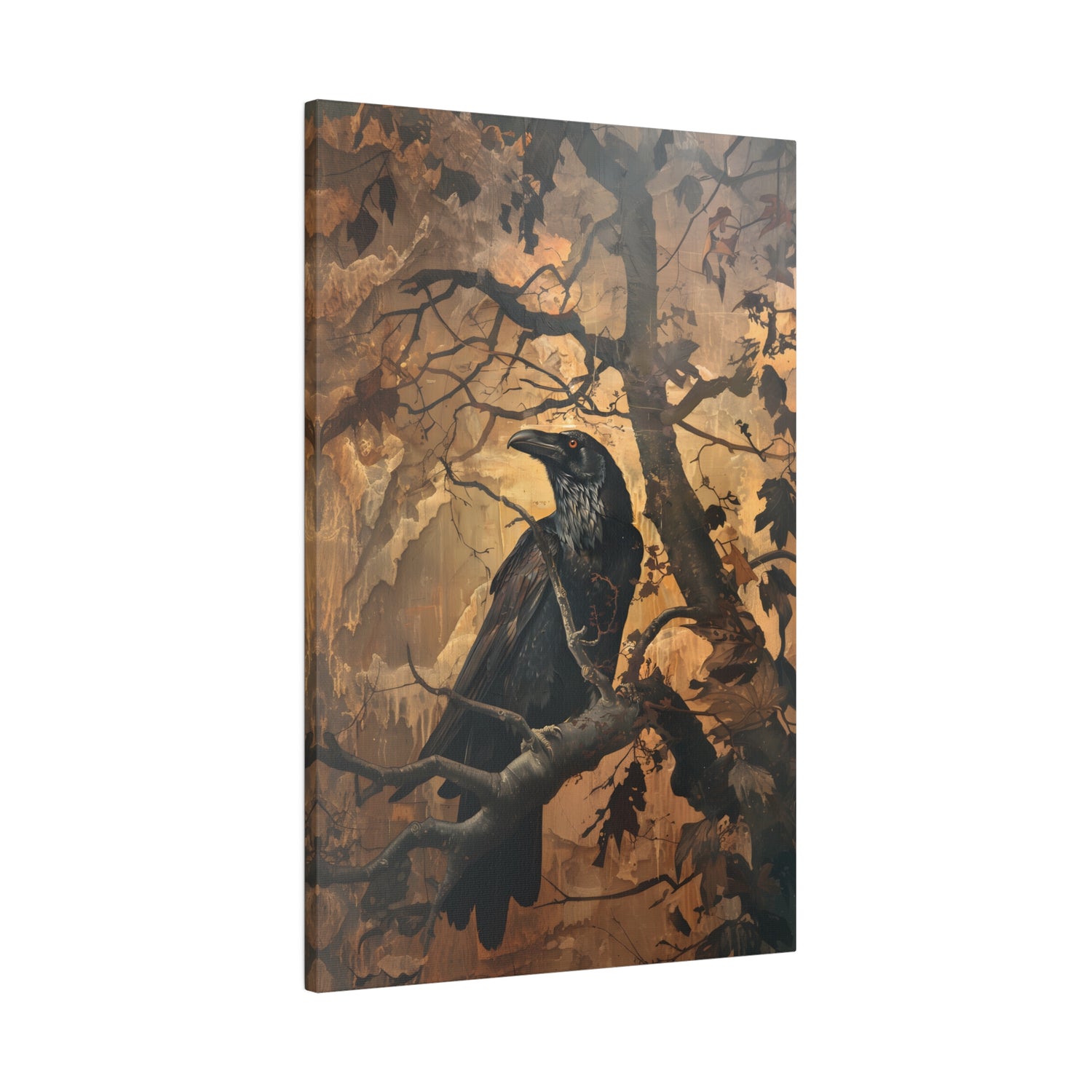 .75&quot; Matte Canvas - Majestic Raven&