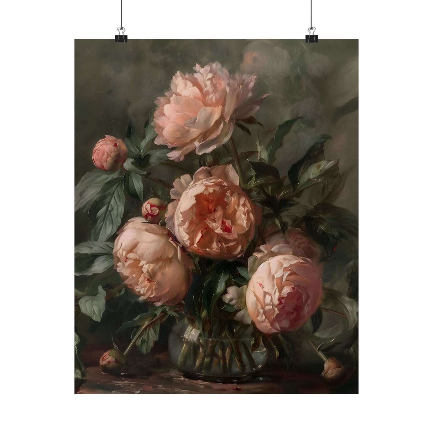 Vintage Blush Peony Bouquet