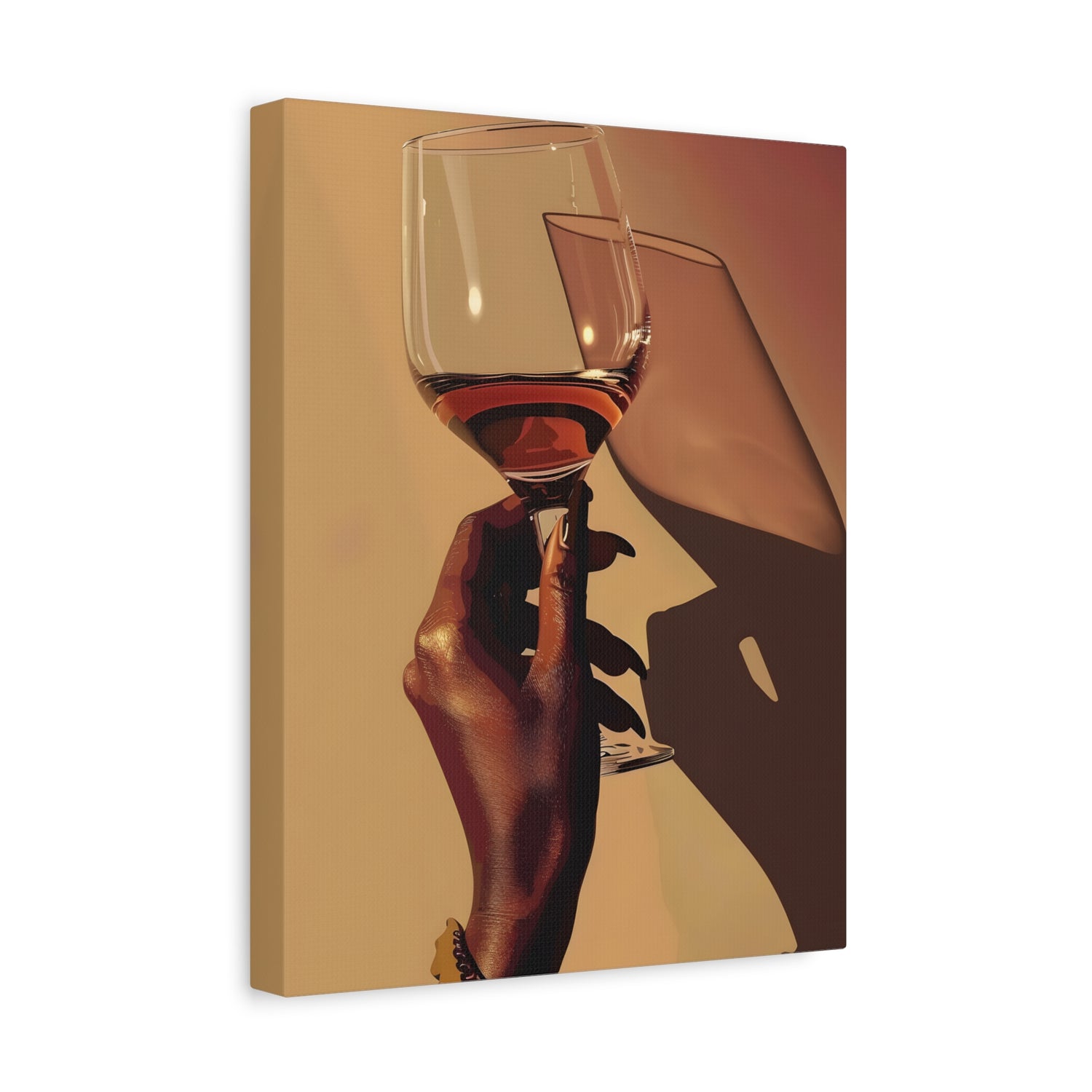 1.25" Matte Canvas - Golden Hour Wine Toast
