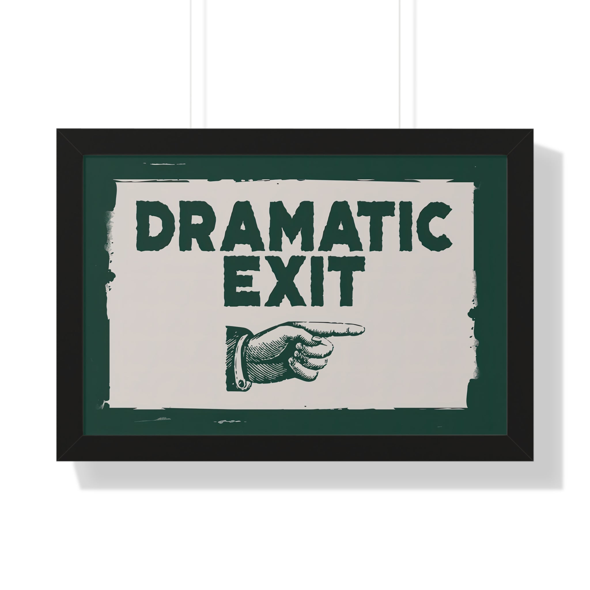 Framed Paper Print - Dramatic Exit Strategy
