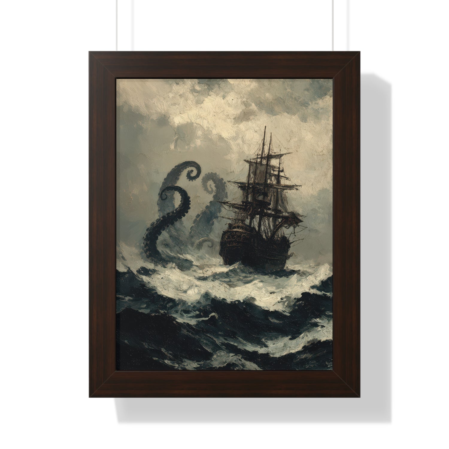 Framed Paper Print - Into the Kraken’s Wake