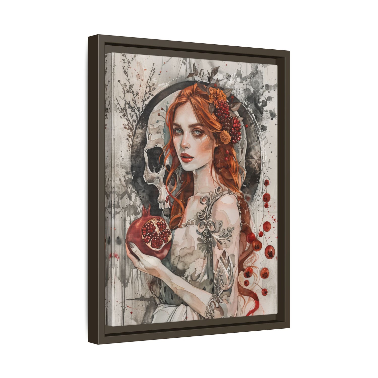 Framed Canvas - Persephone’s Pomegranate Curse