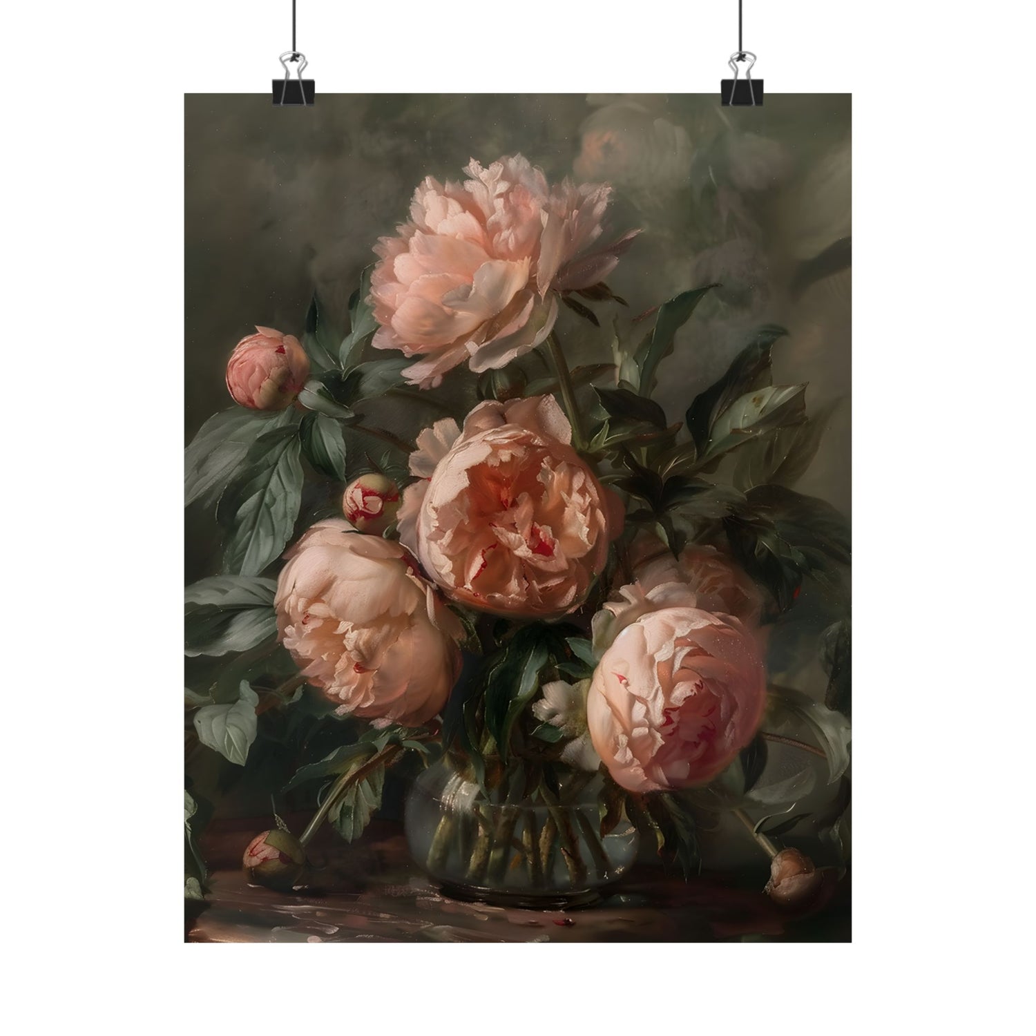 Vintage Blush Peony Bouquet