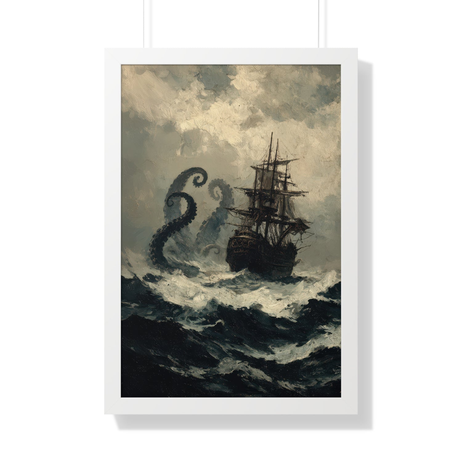 Framed Paper Print - Into the Kraken’s Wake