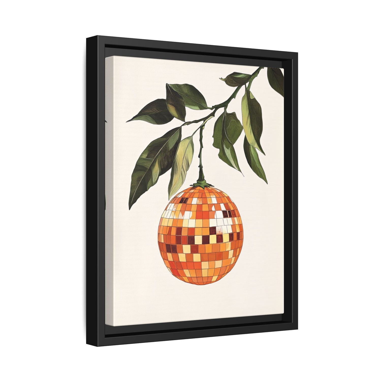 Framed Canvas - Citrus Disco Glow Drop