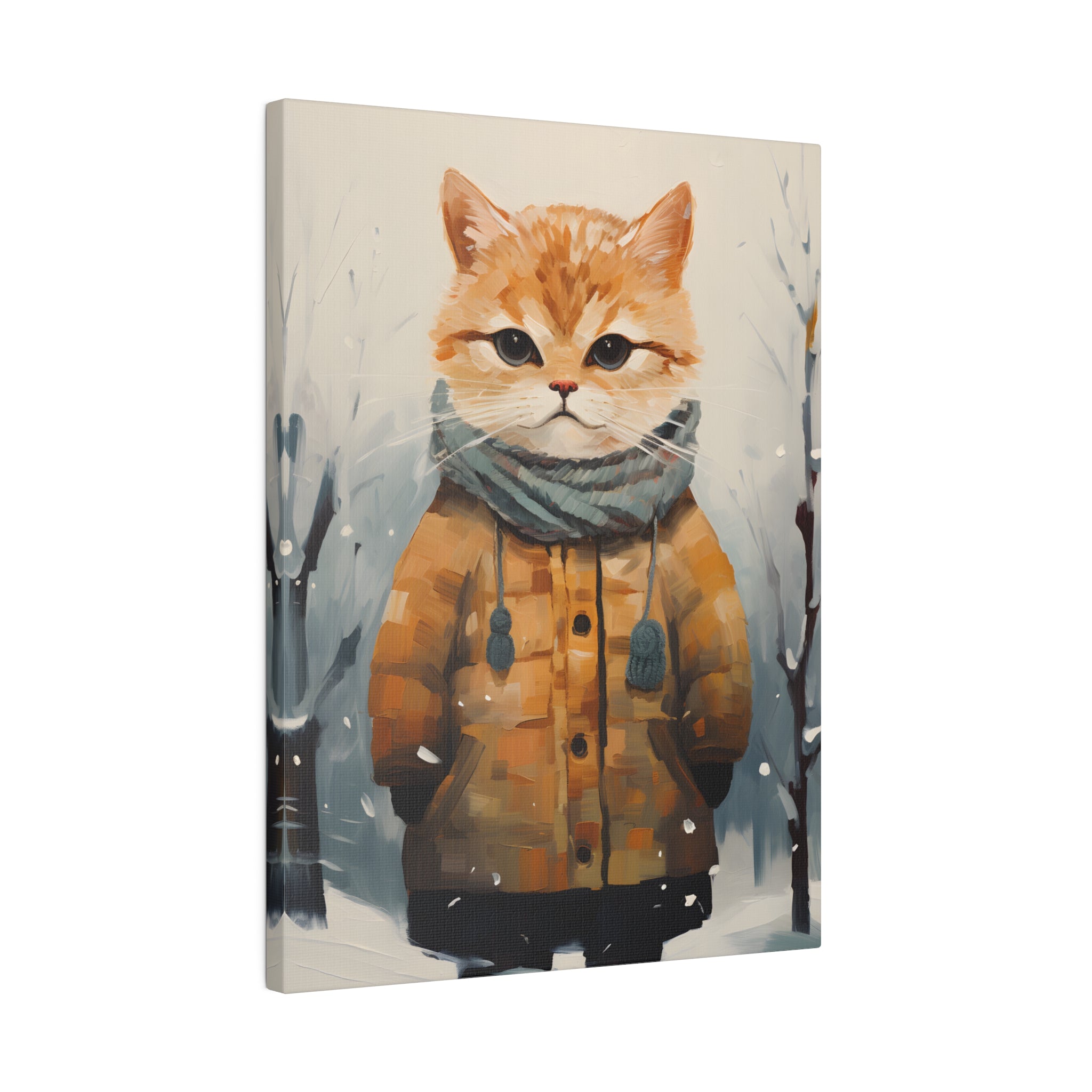 .75&quot; Matte Canvas - Cozy Kitty&