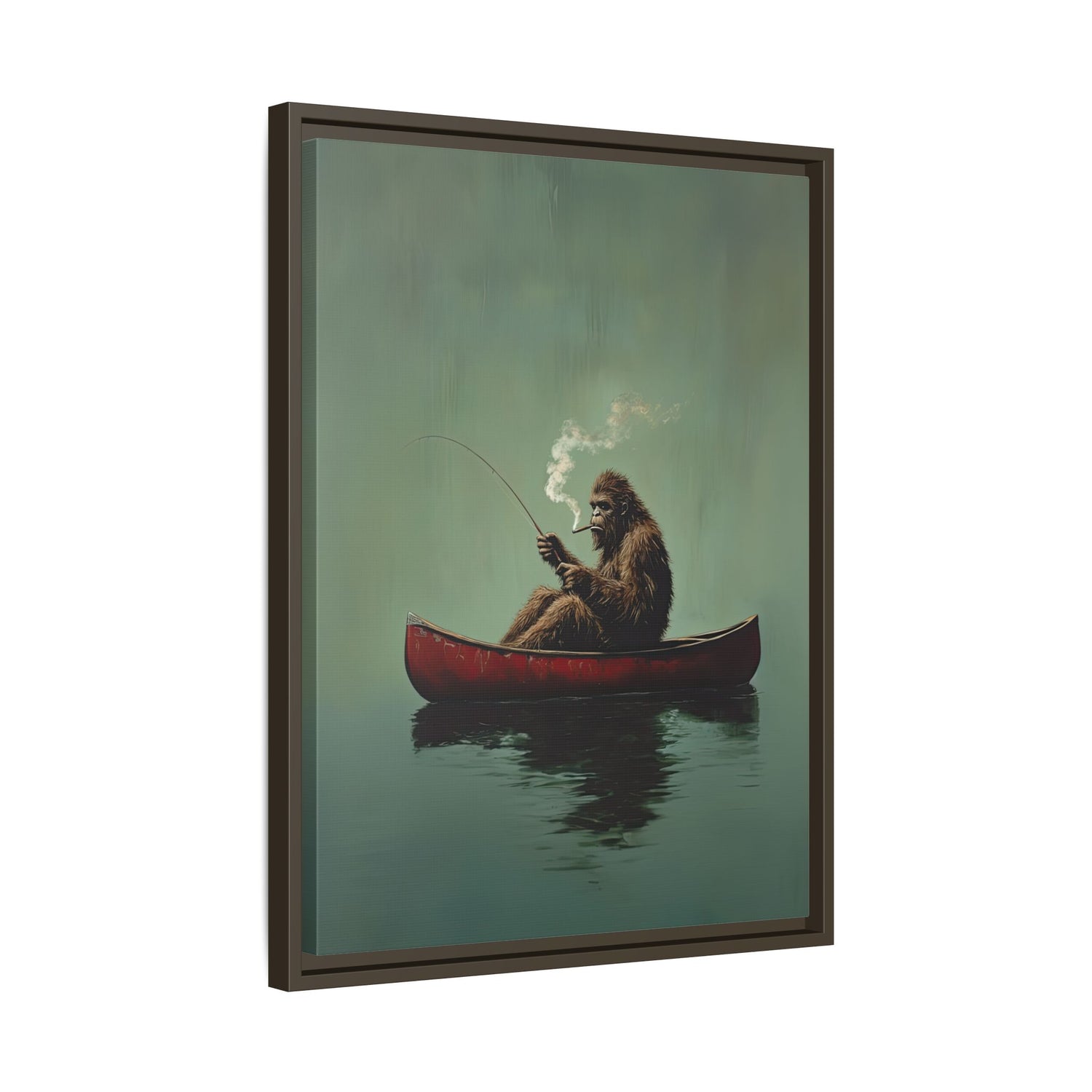 Framed Canvas - Bigfoot Canoe Adventure