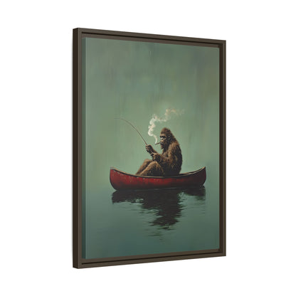 Framed Canvas - Bigfoot Canoe Adventure