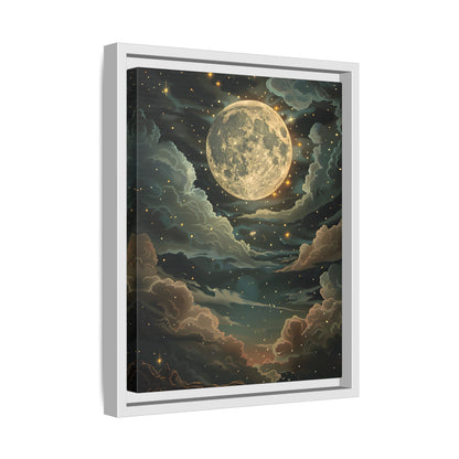 Framed Canvas - Enchanting Lunar Glow