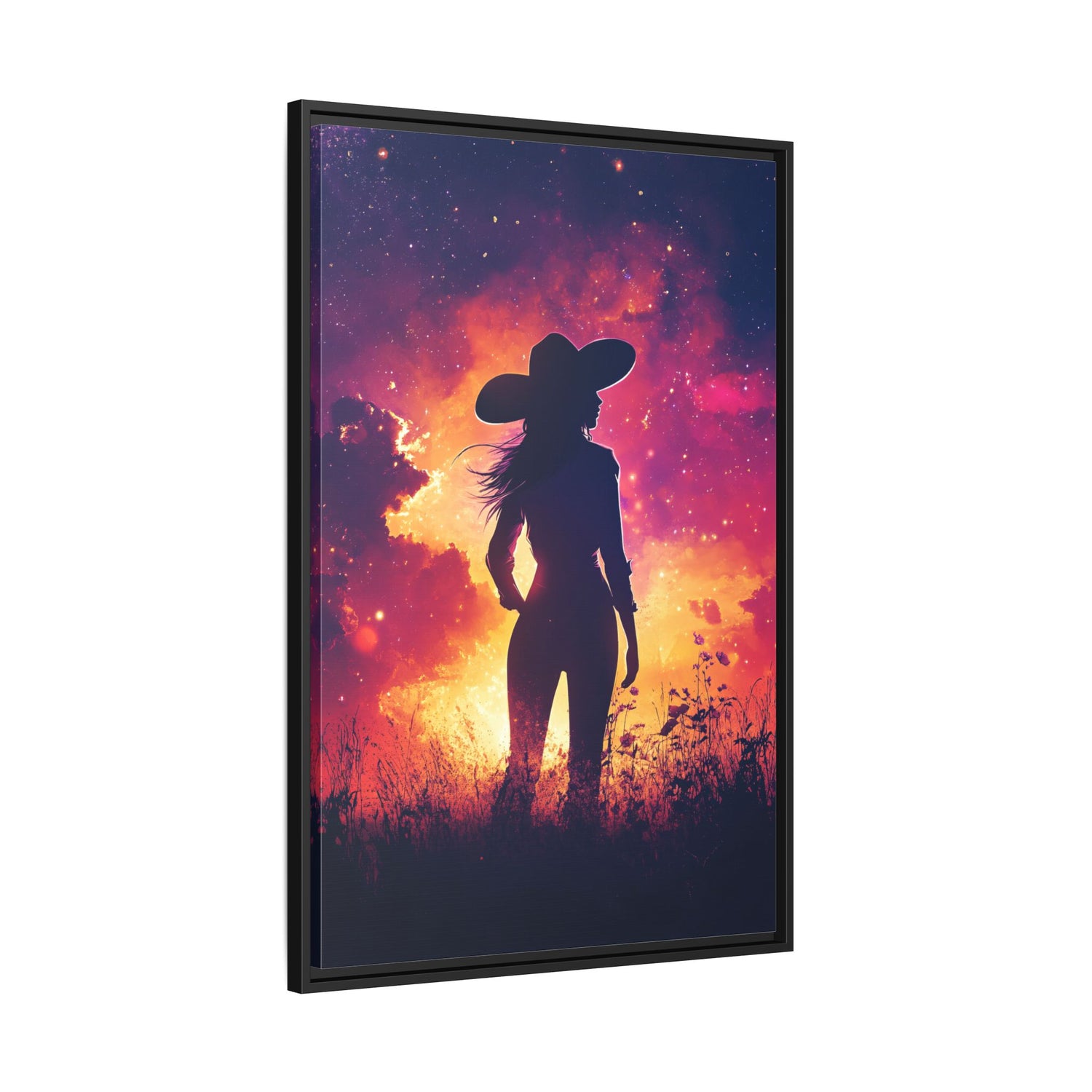 Framed Canvas - Cosmic Cowgirl