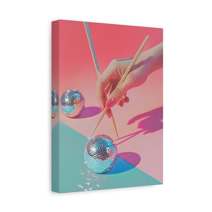 1.25" Matte Canvas - Disco Chopsticks Delight