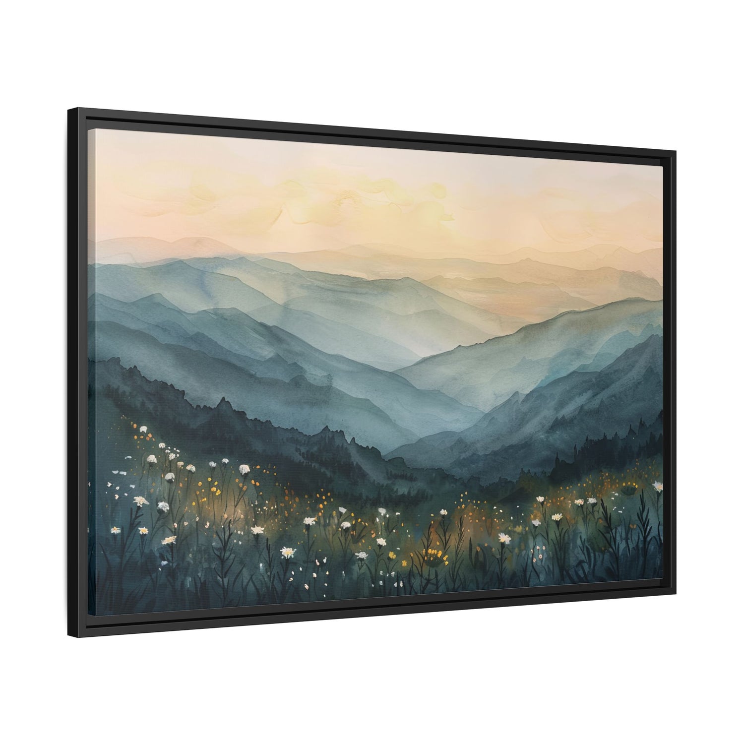 Framed Canvas - Misty Blue Ridge Bloomscape