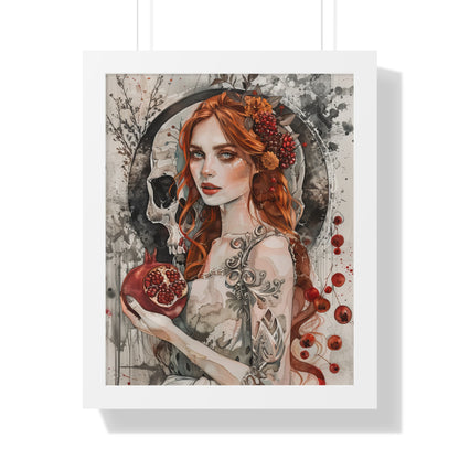 Framed Paper Print - Persephone’s Pomegranate Curse