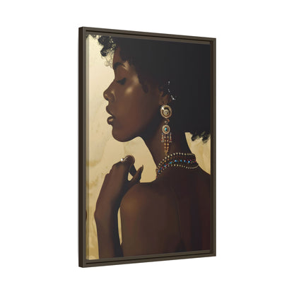 Framed Canvas - Regal Jewel Toned Muse