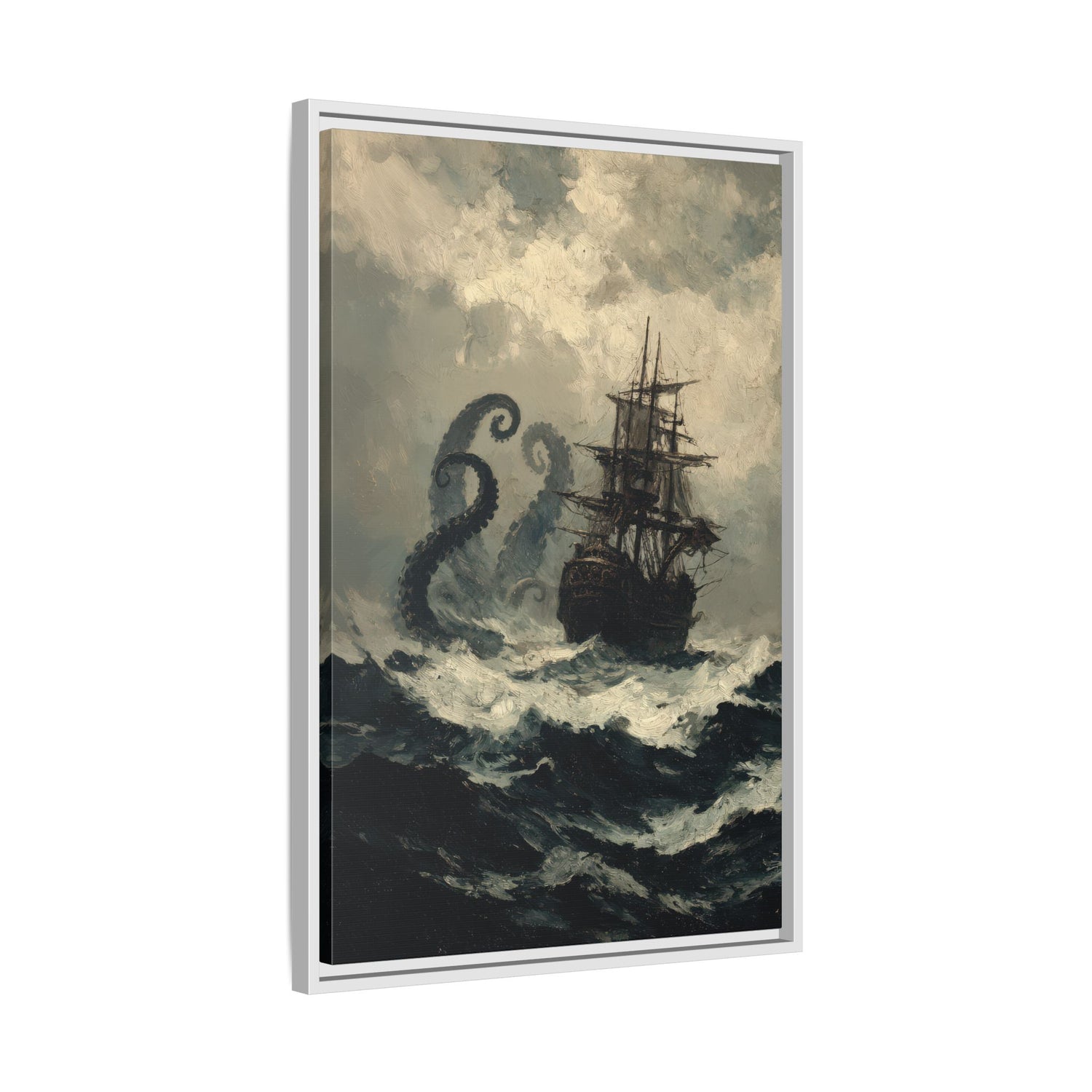 Framed Canvas - Into the Kraken’s Wake