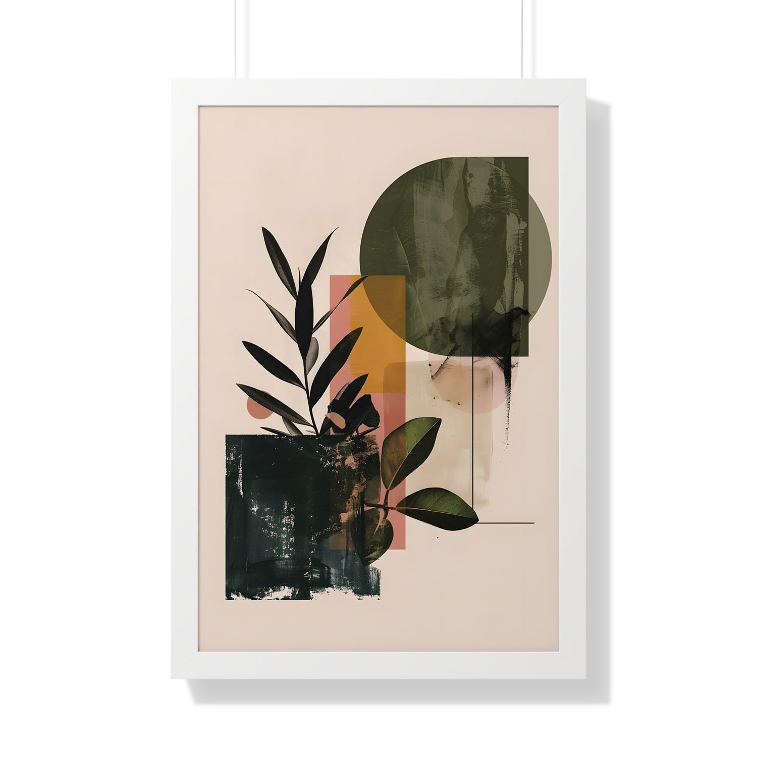 Framed Paper Print - Sage Geometry Botanicals