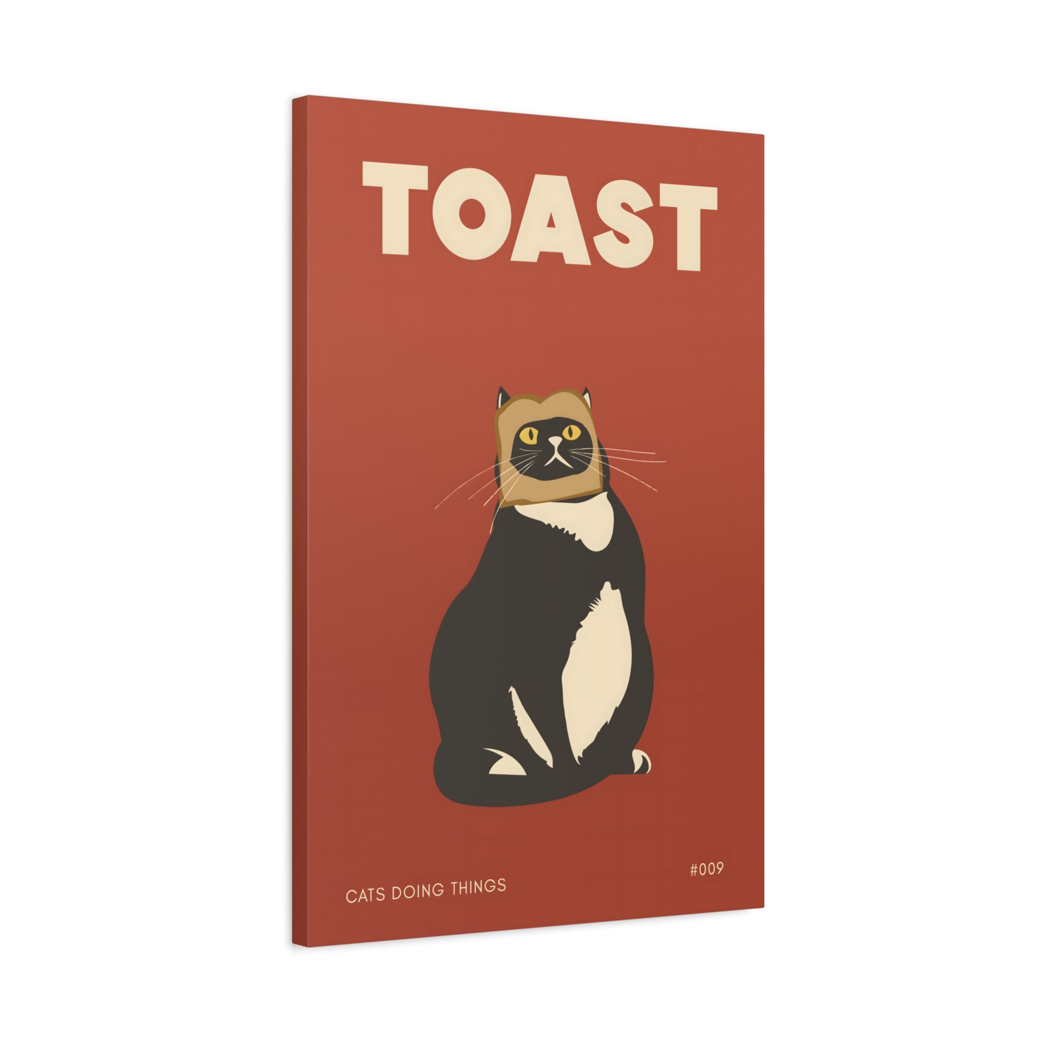 1.25" Matte Canvas - Toasted Feline Fancy
