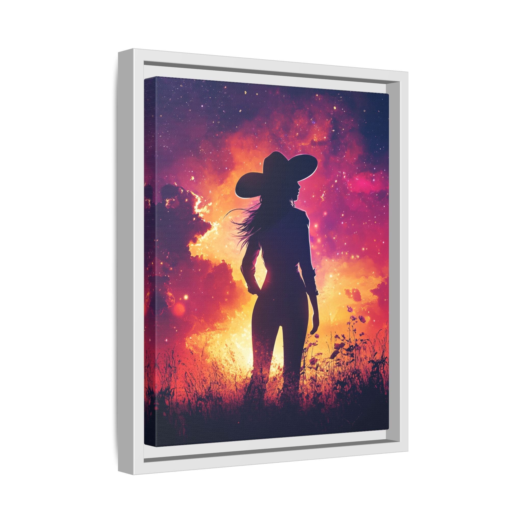 Framed Canvas - Cosmic Cowgirl
