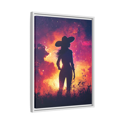 Framed Canvas - Cosmic Cowgirl