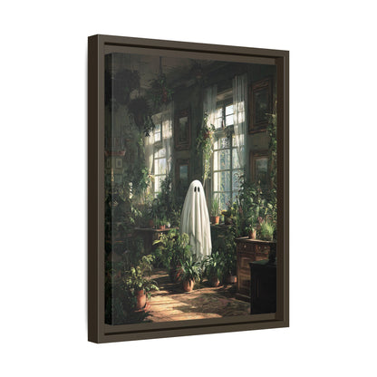 Framed Canvas - Ghost Among Houseplants