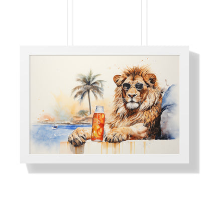 Framed Paper Print -  Beach King&