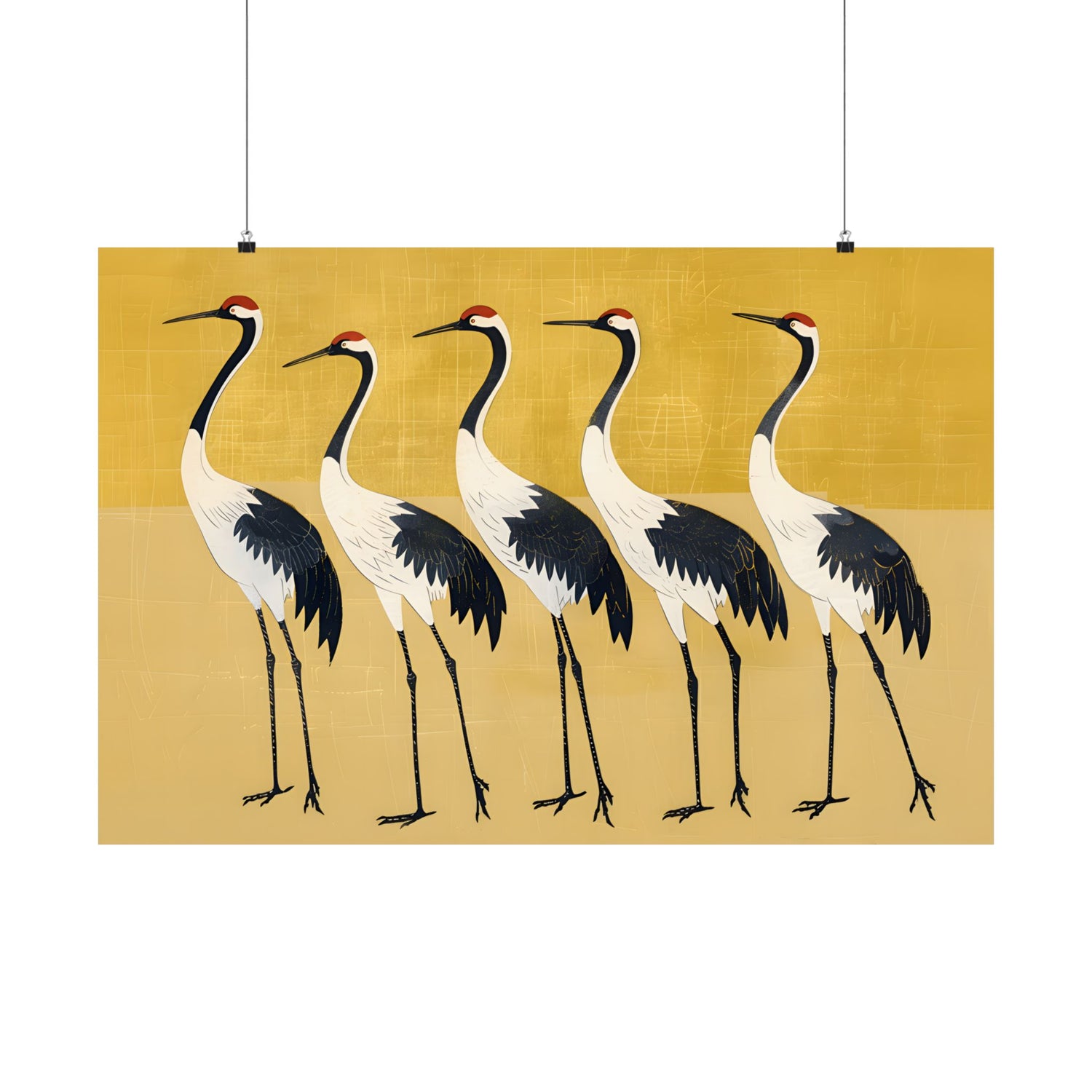 Golden Parade of Cranes