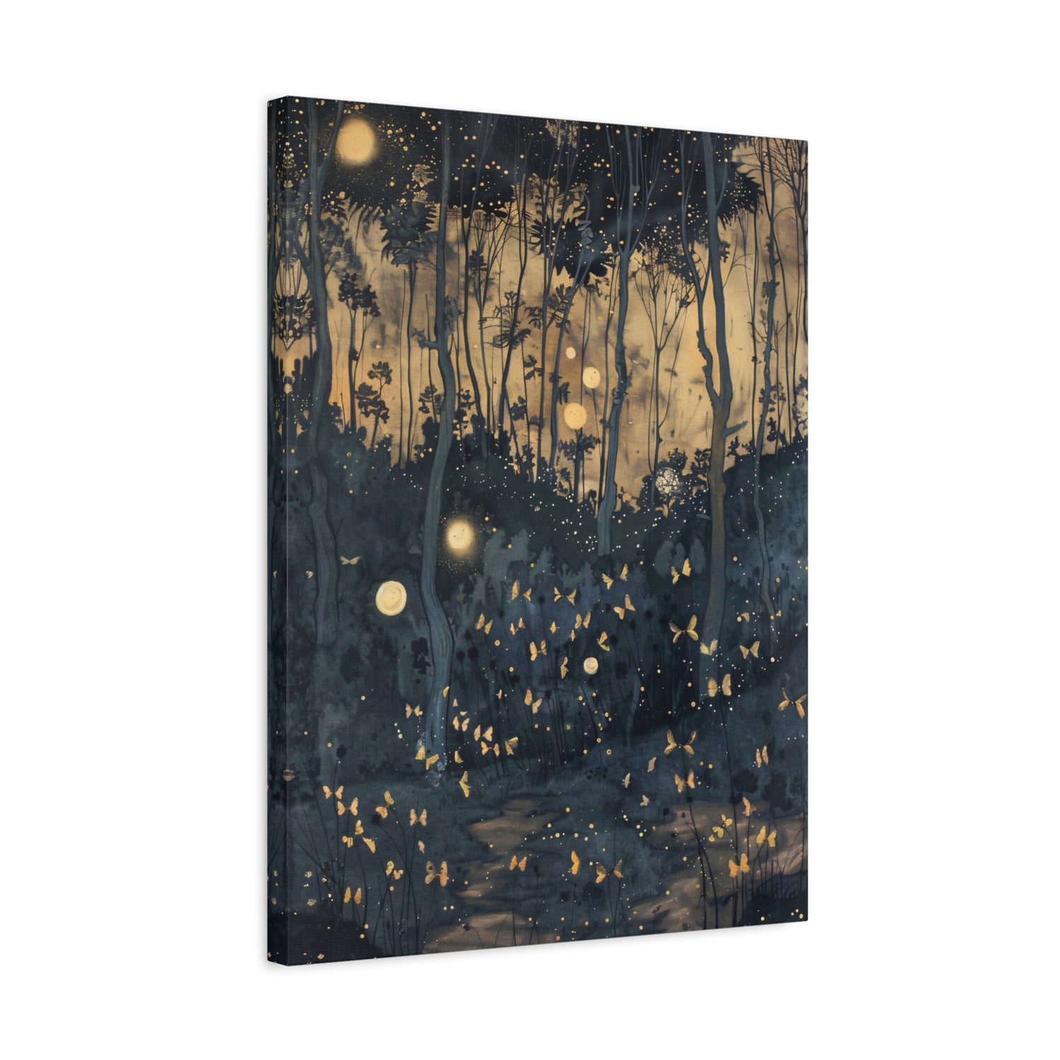 1.25" Matte Canvas - Golden Firefly Nightscape