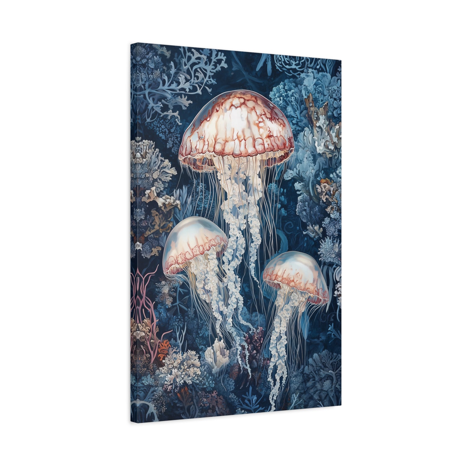 1.25" Matte Canvas - Ethereal Ocean Jellyfish