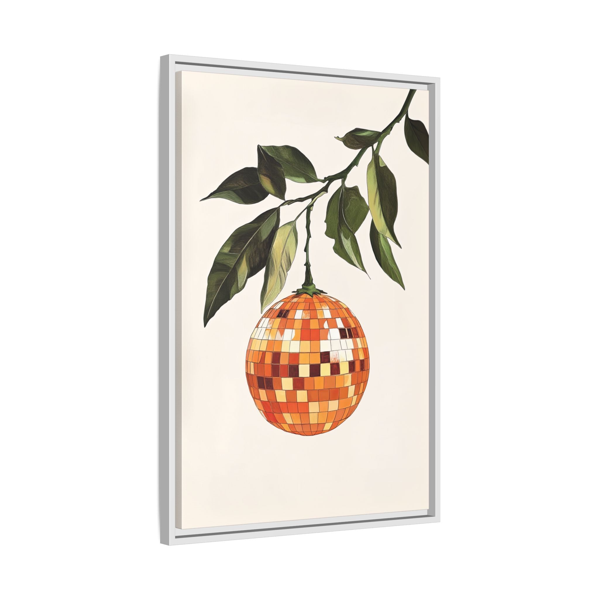 Framed Canvas - Citrus Disco Glow Drop